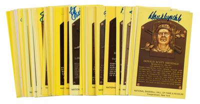 Lot #995 Baseball Hall of Famers (93) Signed HOF Cards - Image 2