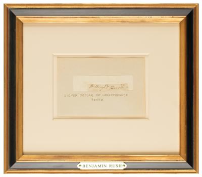 Lot #98 Benjamin Rush Signature - Image 1