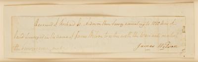 Lot #425 James Wilson Document Signed - Image 2