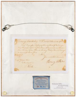 Lot #96 John Hancock Autograph Endorsement Signed - Image 4
