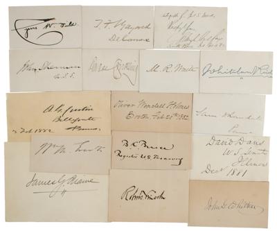 Lot #172 19th Century Notables (36) Signatures - Image 1