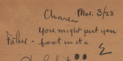 Lot #144 Thomas Edison: Cautionary advice to his son: 