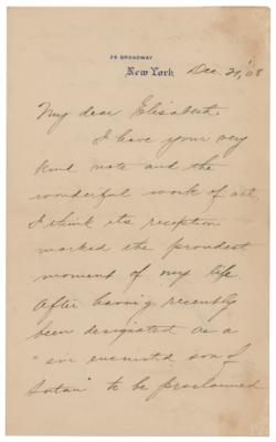 Lot #189 John Dustin Archbold Autograph Letter Signed - Image 1