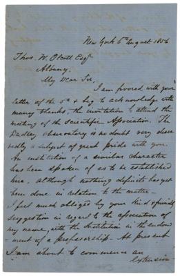 Lot #195 William B. Astor, Sr. Letter Signed - Image 1