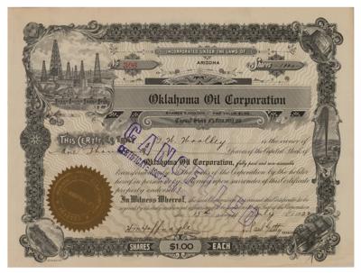 Lot #280 J. Paul Getty Document Signed