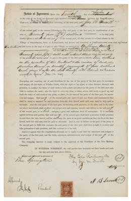 Lot #286 Jay Gould Document Signed - Image 1