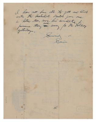 Lot #338 Simon Lake Autograph Letter Signed - Image 2