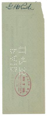 Lot #988 Babe Ruth Signed Check - Image 2
