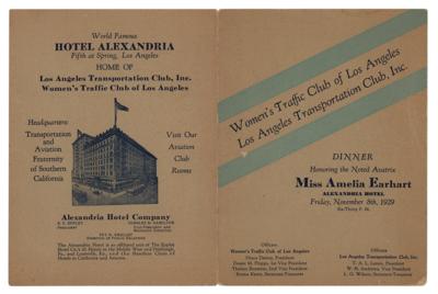 Lot #562 Amelia Earhart Signed Program - Image 2