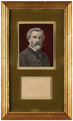 Lot #707 Giuseppe Verdi Signature - Image 1