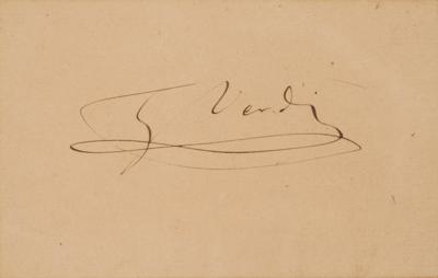 Lot #707 Giuseppe Verdi Signature - Image 2