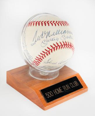 Lot #999 Baseball: 500 Home Run Club Signed Baseball - Image 1