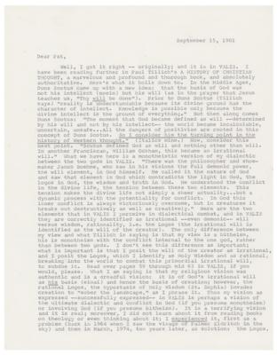 Lot #673 Philip K. Dick: On his VALIS visions: I