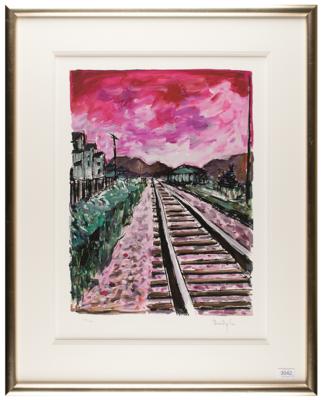 Lot #722 Bob Dylan (4) Signed 'Train Tracks' Lithographs - Image 2