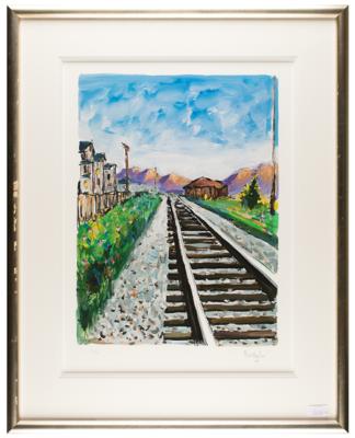 Lot #722 Bob Dylan (4) Signed 'Train Tracks' Lithographs - Image 5