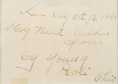 Lot #990 Cy Young Signature - Image 2