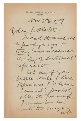 Lot #702 Edward Elgar Autograph Letter Signed - Image 1