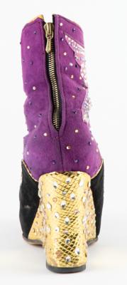 Lot #762 Prince-Played Guitar Pick Boots: Handcrafted Prince-inspired boots by glam-rock shoemaker Chris Francis - Image 12
