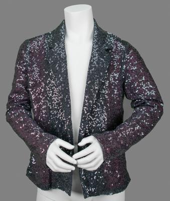 Lot #777 Prince's Personally-Worn Gray Sequined Jacket - Image 3