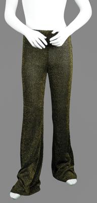 Lot #776 Prince's Personally-Worn Gold and Black Pants Pants - Image 2