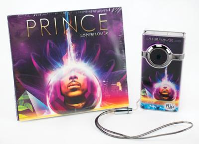 Lot #766 Prince's Personally-Owned and Operated Flip MinoHD Video Camera: Operated by Prince before his extravagant Lotusflow3r album release party - Image 1