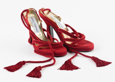 Lot #735 Janet Jackson's Dolce & Gabbana Stiletto Heels Worn at the 1997 MTV Video Music Awards - Image 1