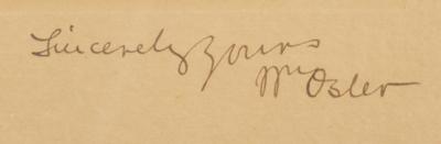 Lot #150 William Osler Signed Photograph - Image 2