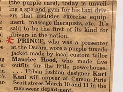 Lot #765 Prince: 77th Academy Awards Fashion Designs and Suit Fabric from the Collection of Maurice Hood - Image 9