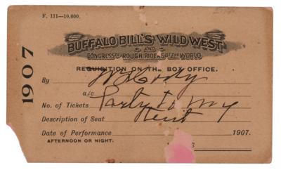 Lot #169 William F. 'Buffalo Bill' Cody Signed