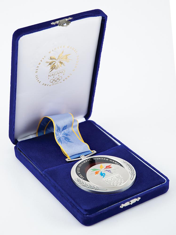Nagano 1998 Winter Olympics Silver Winner's Medal | RR Auction