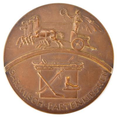 Lot #6041 Garmisch 1936 Winter Olympics Bronze Winner's Medal with Diploma - Image 1