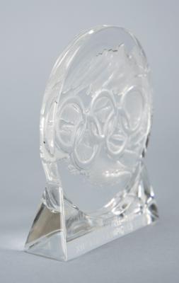 Lot #6134 Albertville 1992 Winter Olympics Lalique Paperweight - Image 2