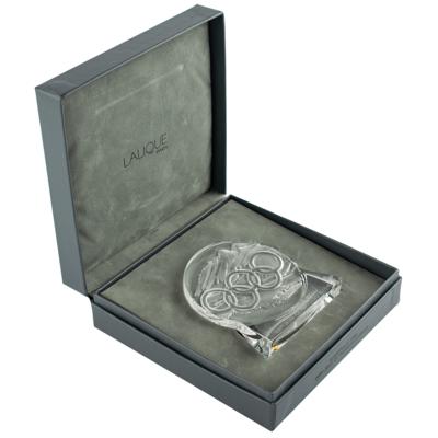 Lot #6134 Albertville 1992 Winter Olympics Lalique Paperweight - Image 3