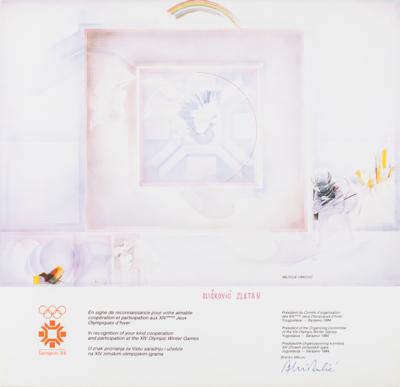 Lot #6114 Sarajevo 1984 Winter Olympics Participation Diploma - Image 1