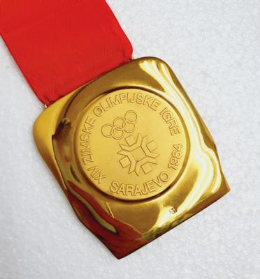 Lot #6115 Sarajevo 1984 Winter Olympics Gold Winner's Medal - Image 4