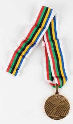 Lot #6084 Grenoble 1968 Winter Olympics Gold Winner's Medal with Case - Image 2