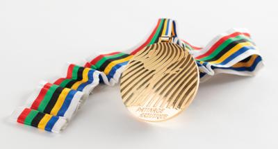 Lot #6084 Grenoble 1968 Winter Olympics Gold Winner's Medal with Case - Image 4