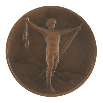 Lot #6023 Chamonix 1924 Winter Olympics Bronze