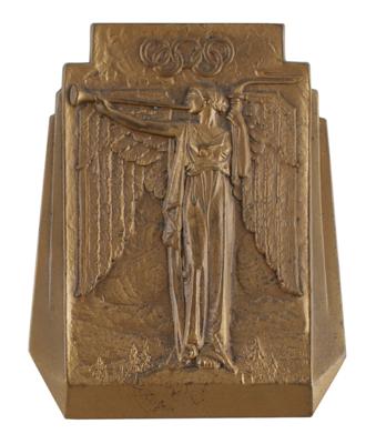 Lot #6031 Lake Placid 1932 Winter Olympics Bronze Participation Medal - Image 1