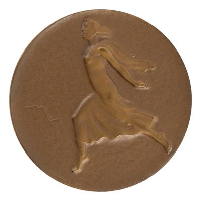 Lot #6049 St. Moritz 1948 Winter Olympics Bronze Participation Medal - Image 1