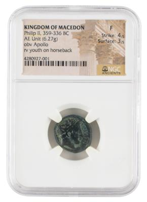 Lot #6001 Ancient Olympic Games Coin: Kingdom of Macedon, Philip II - Image 1