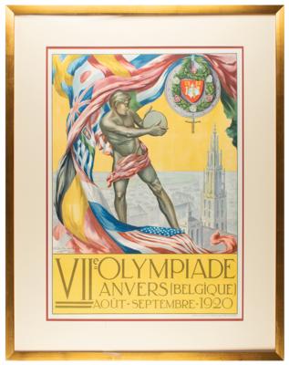 Lot #6021 Antwerp 1920 Summer Olympics Poster - Image 1