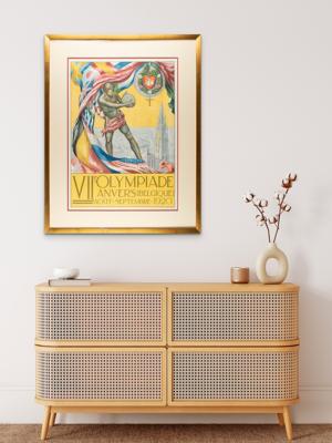 Lot #6021 Antwerp 1920 Summer Olympics Poster - Image 3