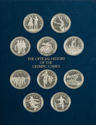 Lot #6193 Franklin Mint Olympic Games Medals - Image 2