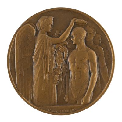 Lot #6024 Paris 1924 Summer Olympics Participation Medal - Image 1
