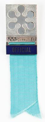 Lot #6090 Sapporo 1972 Winter Olympics Official's Badge - Image 1