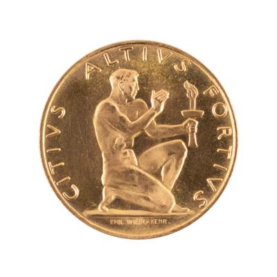 Lot #6051 St. Moritz 1948 Winter Olympics Gold