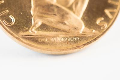 Lot #6051 St. Moritz 1948 Winter Olympics Gold Medallion - Image 3