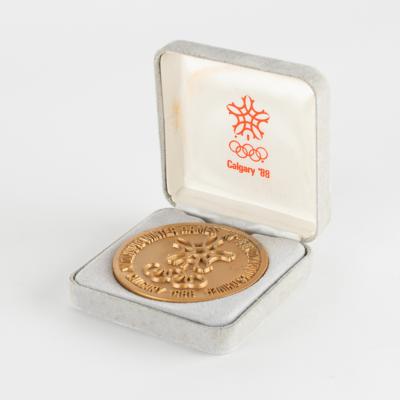 Lot #6127 Calgary 1988 Winter Olympics Volunteer Participation Medal - Image 3