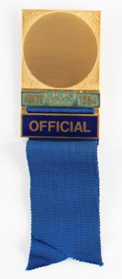 Lot #6076 Tokyo 1964 Summer Olympics Official's Badge for Canoeing - Image 1